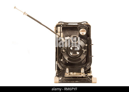 Old  camera on white background Stock Photo