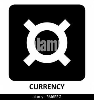 Currency symbol illustration Stock Vector