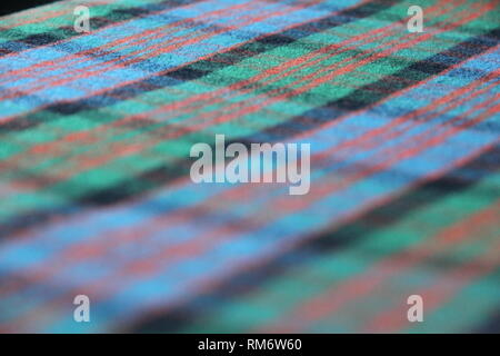Scottish Tartan Wool Plaid Stock Photo