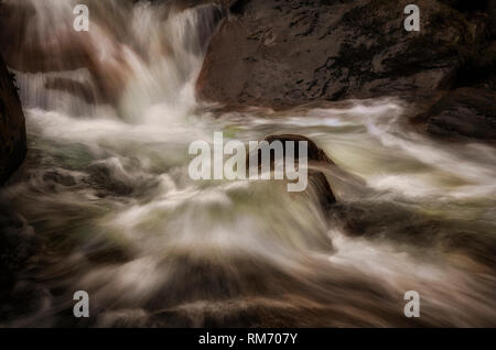 Water and rocks at Melincourt Stock Photo