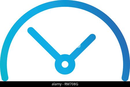 Half hour icon Black line art vector in black and white outline set ...