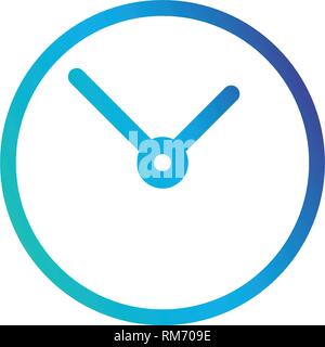 time chronometer clock linear design on white background vector ...