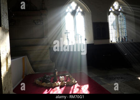 All Saints Church, Godshill, Isle of Wight, England, UK. Stock Photo