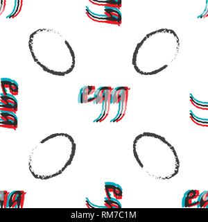 Original seamless vector pattern with egg shapes. Stock Vector