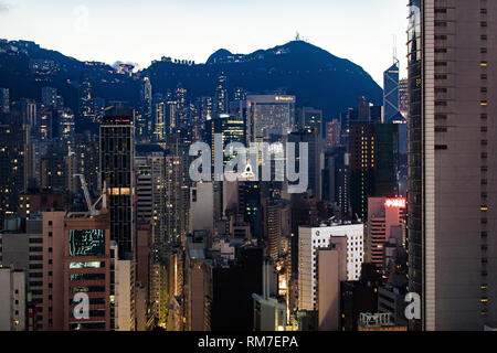 Skyline of Hong Kong Stock Photo
