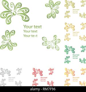 Leaves, plant, background Stock Vector