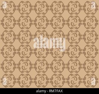 Seamless Damask wallpaper Stock Vector