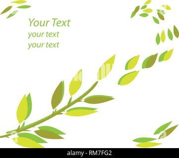 Leaves, plant, background Stock Vector