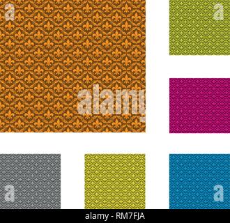 Seamless Damask wallpaper Stock Vector