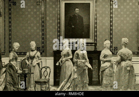 . Annual report for the year ended June 30 .... United States National Museum. 1869-1893 (left to right): Mary Harrison McKee (daughter of Benjamin Harrison), Caroline Scott Harrison, Mary Arthur McElroy (sister of Chester Arthur), Lucretia Rudolph Garfield, Lucy Webb Hayes, Julia Dent Grant.. Please note that these images are extracted from scanned page images that may have been digitally enhanced for readability - coloration and appearance of these illustrations may not perfectly resemble the original work.. United States National Museum. [Washington] : Smithsonian Institution Stock Photo