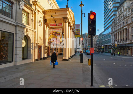 LONDON THE THEATRE ROYAL IN THE HAYMARKET Stock Photo