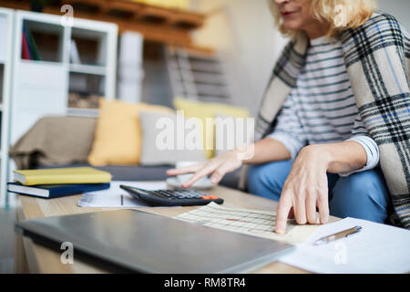 Counting Home Finances Stock Photo