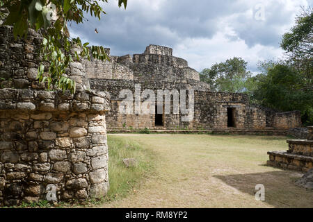 Ek' Balam ruins of Mayan town in Yucatan, Mexico Stock Photo