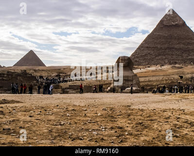 Architectural heritage of the ancient Egyptian civilization. Great Sphinx Stock Photo