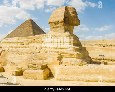 Architectural heritage of the ancient Egyptian civilization. Great Sphinx Stock Photo