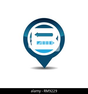B letter GPS logo. GPS vector. GPS icon. Navigation vector logo. Navigation vector icon Stock Vector