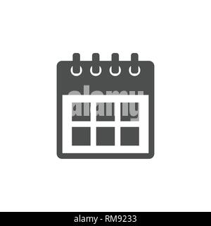 Calendar and approved icon isolated on white background. Calendar and approved icon in trendy design style Stock Vector