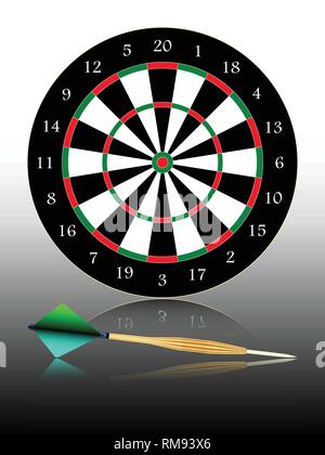 dartboard games play Stock Vector