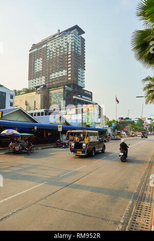 PATTAYA, THAILAND - CIRCA FEBRUARY, 2016: Pattaya at daytime. Pattaya is a resort city in Thailand. Stock Photo