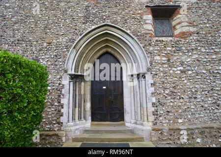Church of St Mary-in-Castro, Dover Castle, Dover, Kent, England Stock Photo