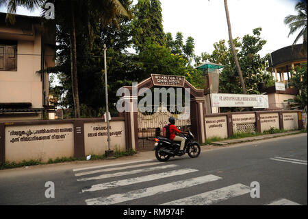 st. antonys girls high school, alleppey, kerala, India, Asia Stock Photo