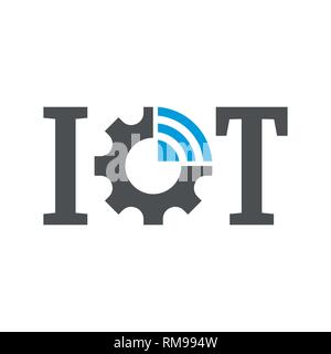 IOT, internet of things. Vector symbol for UI and UX, website or mobile application. EPS 10 Stock Vector