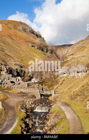 Swinner Gill in upper Swaledale, in the Yorkshire Dales, UK Stock Photo