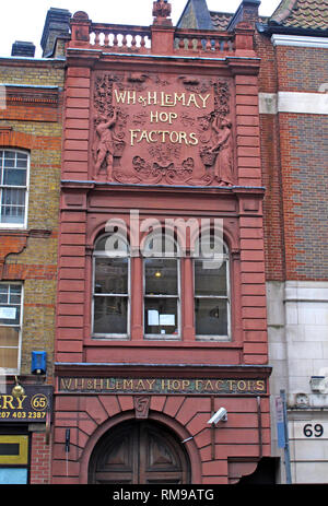 WH & H Le May Hope Factors offices, 67 Borough High Street, Southwark, London, England, UK Stock Photo