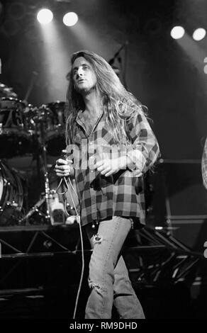 Singer Jesse James Dupree of the hard rock band Jackyl is shown