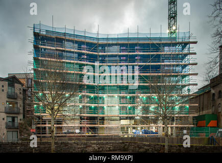 Cork City, Cork, Ireland. 14th February, 2019. Construction work continues at the former historic Beamish & Crawford Brewery where when  completed will include a new 6,000 capacity multi-purpose venue in Cork city, Ireland Credit: David Creedon/Alamy Live News Stock Photo