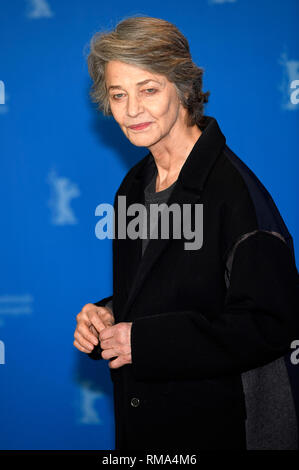 Berlin, Germany. 14th Feb, 2019. Charlotte Rampling during the Honorary Golden Bear photocall at the 69th Berlin International Film Festival/Berlinale 2019 at Hotel Grand Hyatt on February 14, 2019 in Berlin, Germany. Credit: Geisler-Fotopress GmbH/Alamy Live News Stock Photo