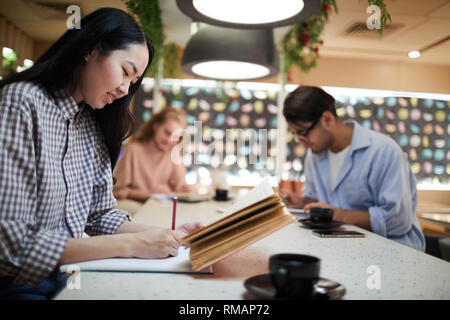 Preparing home assignment Stock Photo