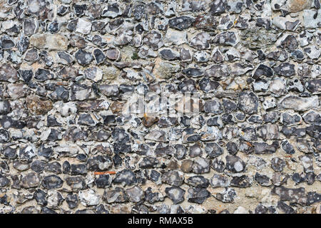 Old Medieval stone wall in the UK. Stock Photo