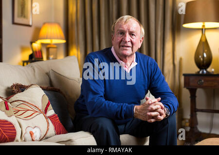 Images of Francis Lee, former professional footballer, relaxed at his home in Cheshire. Stock Photo