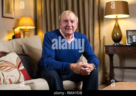 Images of Francis Lee, former professional footballer, relaxed at his home in Cheshire. Stock Photo