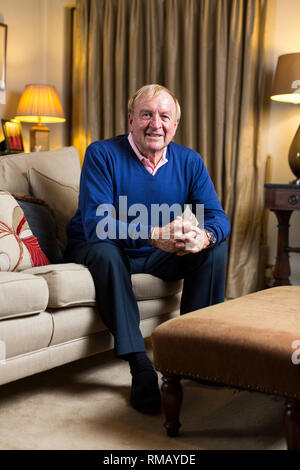 Images of Francis Lee, former professional footballer, relaxed at his home in Cheshire. Stock Photo