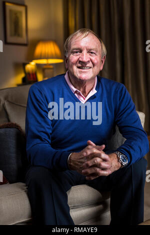 Images of Francis Lee, former professional footballer, relaxed at his home in Cheshire. Stock Photo