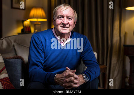Images of Francis Lee, former professional footballer, relaxed at his home in Cheshire. Stock Photo
