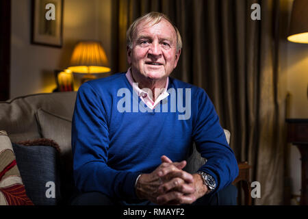 Images of Francis Lee, former professional footballer, relaxed at his home in Cheshire. Stock Photo