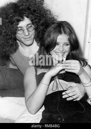 Uschi Obermaier and Rainer Langhans. Stock Photo