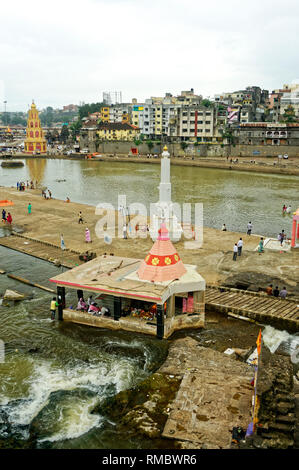 Godavari river ghat at nashik, Maharashtra, India, Asia Stock Photo