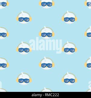 Pattern with penguins color flat icon. Stock Vector