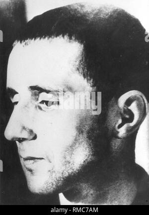 Portrait of the German writer and director Bertolt Brecht. Stock Photo