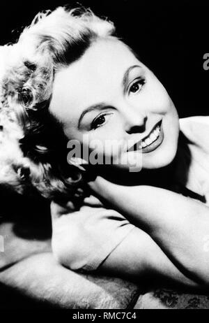 Bruni Loebel, a German actress. Undated photo, probably at the beginning of the 1950s. Stock Photo