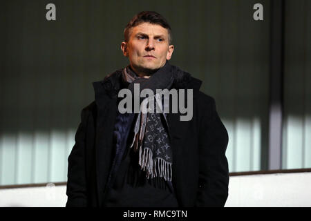 Former Chelsea player, Tore Andre Flo takes in the match - Ipswich Town v Derby County, Sky Bet Championship, Portman Road, Ipswich - 13th February 20 Stock Photo