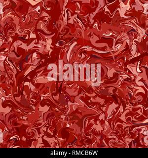 Marble like similar pattern. Abstract hand drawn trendy cool vector background in red colors. Stock Vector