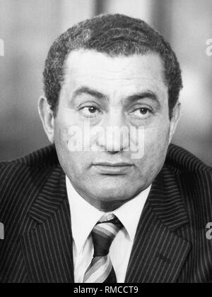 Hosni Mubarak, Egyptian President. Stock Photo