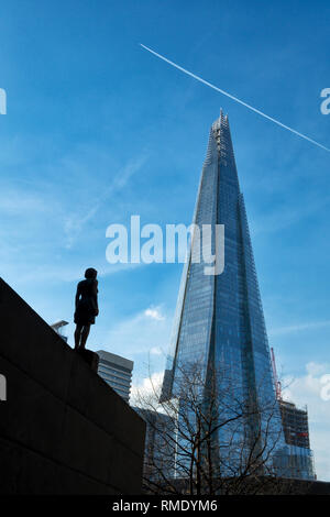 The Shard, sometimes referred to as the Shard of Glass, Shard London Bridge and formerly London Bridge Tower, is a 95-story supertall skyscraper. Stock Photo
