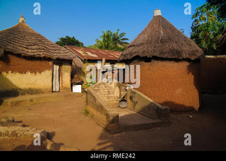 Traditional Losso aka Nawdba people village , Doufelgou, Kara region, Togo Stock Photo