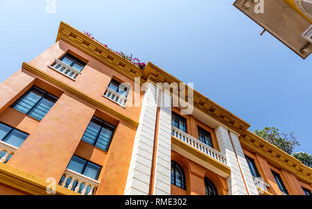 Traditional Spanish Colonial Style Architecture Cartagena Colombia South America Stock Photo